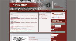 Desktop Screenshot of ine-newsletter.org