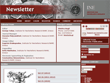 Tablet Screenshot of ine-newsletter.org